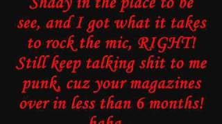 Eminem  Invasion part 1 2 amp 3 Lyrics [upl. by Ittocs912]