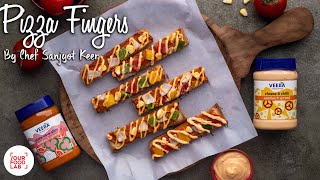 Pizza Fingers Recipe  पिज़्ज़ा फिंगर  Chef Sanjyot Keer [upl. by Ennahs87]