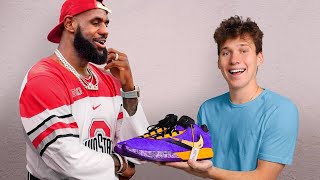 I Surprised LeBron James with Custom Shoes [upl. by Nylrac275]