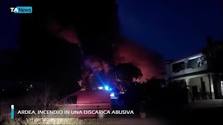 Ardea incendio in una discarica abusiva [upl. by Roseanne831]