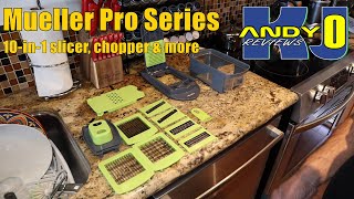 Mueller ProSeries 10in1 8 Blade Vegetable Slicer amp chopper Review [upl. by Yelrebmik]