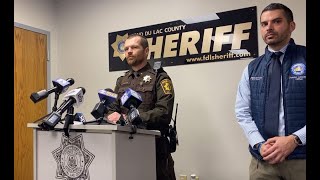 Live at Fond du Lac County Sheriff’s Department with updates on fatal crash on NYE on Highway 45 [upl. by Aivital550]