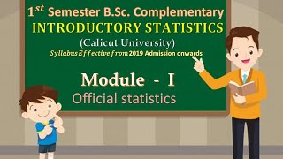 1st Semester BSc Complementary Statistics  Module  I  Calicut University [upl. by Lledrev]