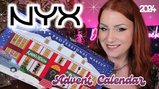 UNBOXING NYX 2024 MAKEUP ADVENT CALENDAR  FULL SIZES ARE BACK AND ITS GOOD [upl. by Htiekram305]