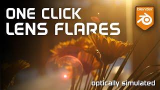 PhotoRealistic Lens Flares Blender 42 [upl. by Eillit]