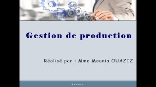 Introduction à la gestion de production [upl. by Revolc181]