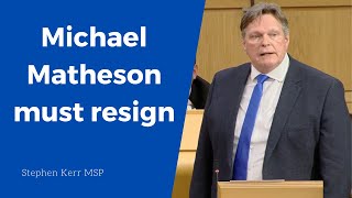 Michael Matheson must resign [upl. by Oster]