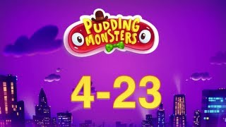 Pudding Monsters 423 City Tour 3 Stars 2 Stars 1 Star amp 0 Stars Walkthrough [upl. by Noteek666]