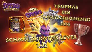 Schmelzkrater Level 12 • Spyro Year of the Dragon • Trophäe Ein aufgeschlossener Zug [upl. by Enahs]