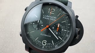 Panerai Luminor Chrono Flyback PAM 1498 PAM01498 Panerai Watch Review [upl. by Anerroc]