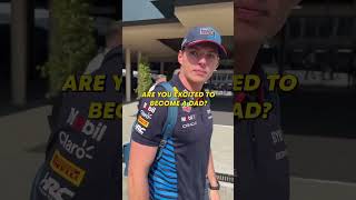 Max Verstappen on Becoming a Dad 👶 [upl. by Arlin]