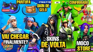 MOCO STORE VOLTANDO SKINS ESQUECIDAS CHEGANDO MUDANÇA AIRDROP ESPECIAL PANTUFAS E MAIS FREE FIRE [upl. by Erdnad]