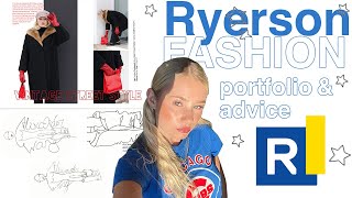 ALL ABOUT RYERSON FASHION PROGRAM  accepted portfolio [upl. by Rube]