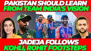 Pakistan Cricket should learn from Team India Vision  Jadeja follows Virat Kohli Rohit retirement [upl. by Aicatan]