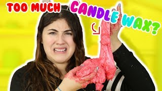 HOW MUCH CAN SLIME HOLD PART 7  candle wax borax sand  Slimeatory 210 [upl. by Liborio]