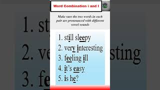 Word Combination i and I  How to learn English pronunciation english learnenglish spokenenglish [upl. by Lisetta]