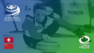 Switzerland v China  Qualification 4v5  LGT World Womens Curling Championships 2019 [upl. by Lerrud602]