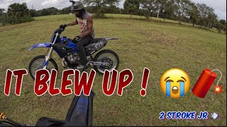 Water finally blows up Yzzay dirt bike 😂😭 [upl. by Jasmine212]