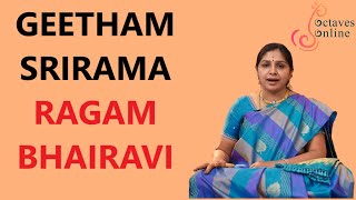 Geetham  Shri Rama  Ragam  Bhairavi Ragam learning mode [upl. by Latsyrhc]