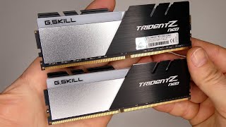 GSkill Trident Z Neo 32GB 2x16GB 3600MHz DDR4 RAM F43600C16D32GTZNC [upl. by Enyamrahs]