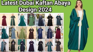 Latest Dubai Kaftan Abaya Design 2024  Butterfly Abaya Niqab design  Stylish Abaya Burkha design [upl. by Luebke]