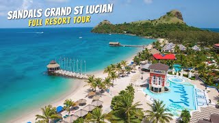 Sandals Grand St Lucian  Complete Walkthrough Resort Tour amp Review 4K  2021 [upl. by Pega]