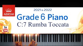 ABRSM 20212022 Grade 6 C7 Rumba Toccata  Paul Harvey Piano exam piece [upl. by Ellesirg669]