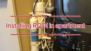 Installing RODI filter in apartment [upl. by Nyllewell]