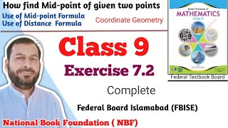 Class 9 Exercise 72 NBF Maths Ex 72 Class 9th federal board FBISE Math national Book foundation [upl. by Gregorio]