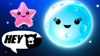 Hey Bear Sensory  Mindful Moon and Sleepy Stars  Wind down and Relax  Calming Bedtime Video [upl. by Onra626]