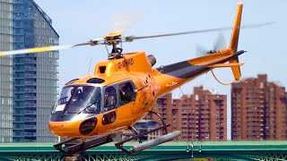 Airbus Helicopters H125 AS350 B2  Startup Takeoff and Landing at London Battersea Heliport [upl. by Htevi]