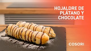 Receta Hojaldre de plátano y chocolate en freidora de aire Cosori [upl. by Roseanne]