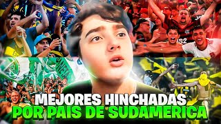 LAS MEJORES HINCHADAS DE CADA PAIS DE SUDAMERICA REACCION BILLONARIO [upl. by Hettie]