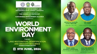 World Environment Day LAND RESTORATION DESERTIFICATION AND DROUGHT RESILIENCE [upl. by Aiciruam767]