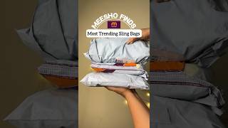 Meesho trending sling bag haul  party bag  stylish handbag meeshofinds unboxing shorts [upl. by Halian]