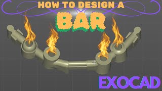 How to design a BAR in EXOCAD Fast and Easy Step by Step [upl. by Teage463]