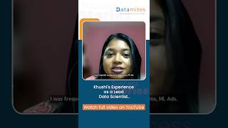 Khushis Data Science career success story  datascienceforbeginners [upl. by Ardien]