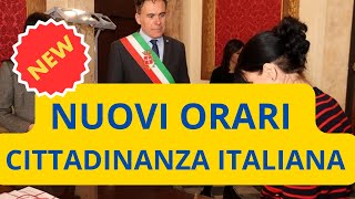 💥 NUOVI ORARI CITTADINANZA ITALIANA PER RESIDENZA MATRIMONIO NATULARIZZAZIONE E NON SOLO [upl. by Allit810]