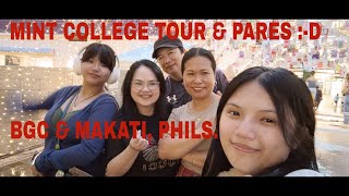 MINT COLLEGE TOUR in BGC amp PARES POINT in MAKATI  BONDING WITH COLLEGE BESTIES [upl. by Kelsy]