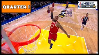 2024 NBA AllStar Game  East vs West  Quarter 1 Full Highlights [upl. by Berenice964]