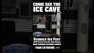 AC NELSEN RV WORLD AT SCHEELS ICE FEST  EDEN PRAIRIE MN COME SEE THE icecave [upl. by Pessa]