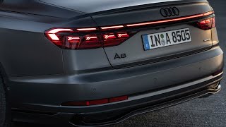 2022 Audi A8 60 TFSI quattro S line – Interior Exterior and Driving [upl. by Aryhs553]