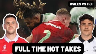 WALES VS FIJI  FULL TIME HOT TAKES [upl. by Enaed]