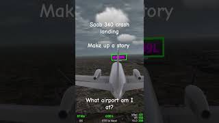 Saab 340b crash landing make up a story aviation crash crashlanding pilot futurepilot [upl. by Aizitel]