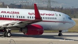 Air Algérie 737800 take off rwy23 at Geneva Cointrin GVALSGG [upl. by Airotna]