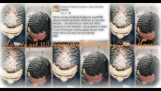 How to get 360 waves WITH RECEDING BALDING THIN HAIR [upl. by Latsyk]