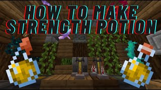 How to make strength potion Minecraft 121 [upl. by Dyer]