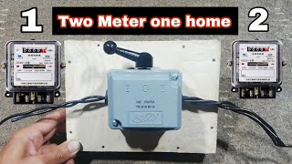 How to control two meter single home  using cam switch [upl. by Reinold]