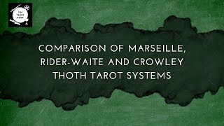 Tarot System Showdown Marseille vs RiderWaite vs Crowley Thoth  Comparison 🔮 [upl. by Hpesojnhoj]