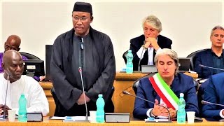 Discours du maire Etape Cagliari Tournée S Mame Mor Mbacke Mourtada En Italie 2024 [upl. by Crabb]